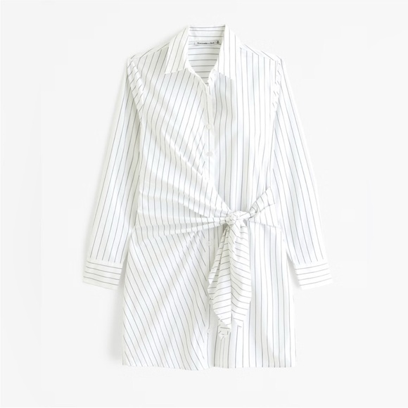 Abercrombie & Fitch long sleeve wrap shirt dress Size - Picture 3 of 7